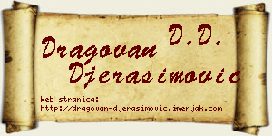 Dragovan Đerasimović vizit kartica